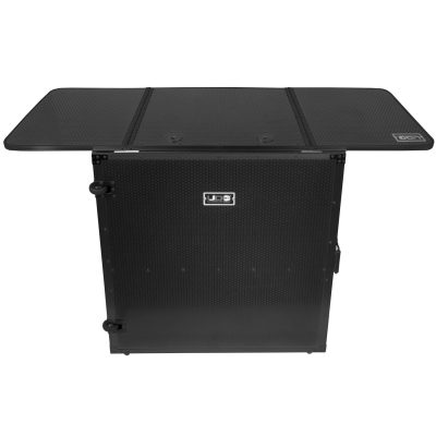 UDG Ultimate Fold Out DJ Table MK2 Black with Wheels and Storage Shelf