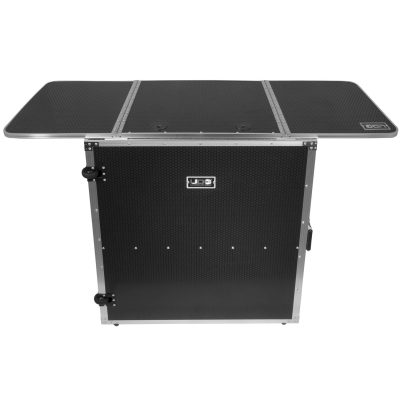 UDG Ultimate Fold Out DJ Table MK2 with Wheels - Durable 9mm Plywood - Silver
