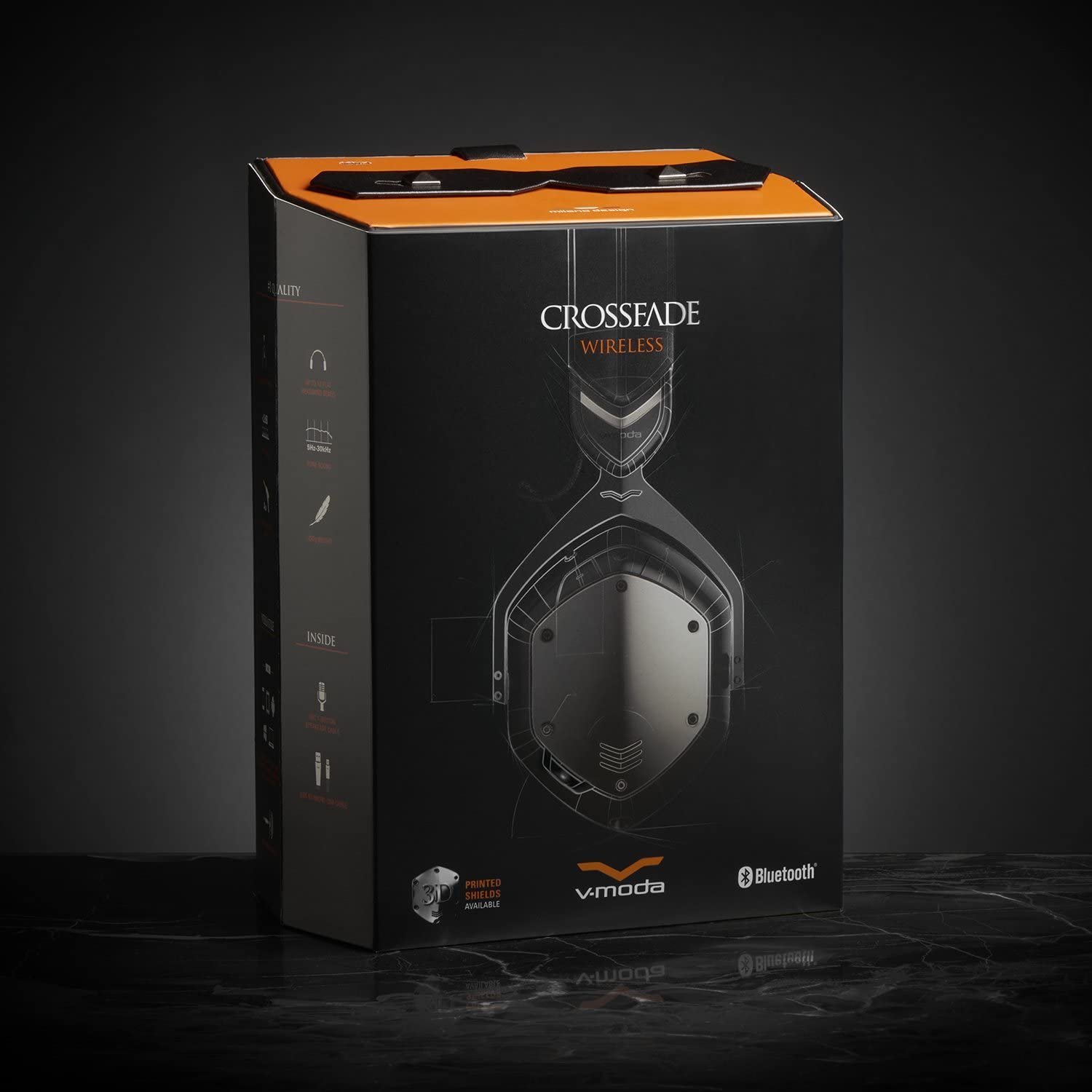 V-Moda Crossfade Wireless 2 Over-Ear Headphones Metal Black 50mm Drivers - Image 3
