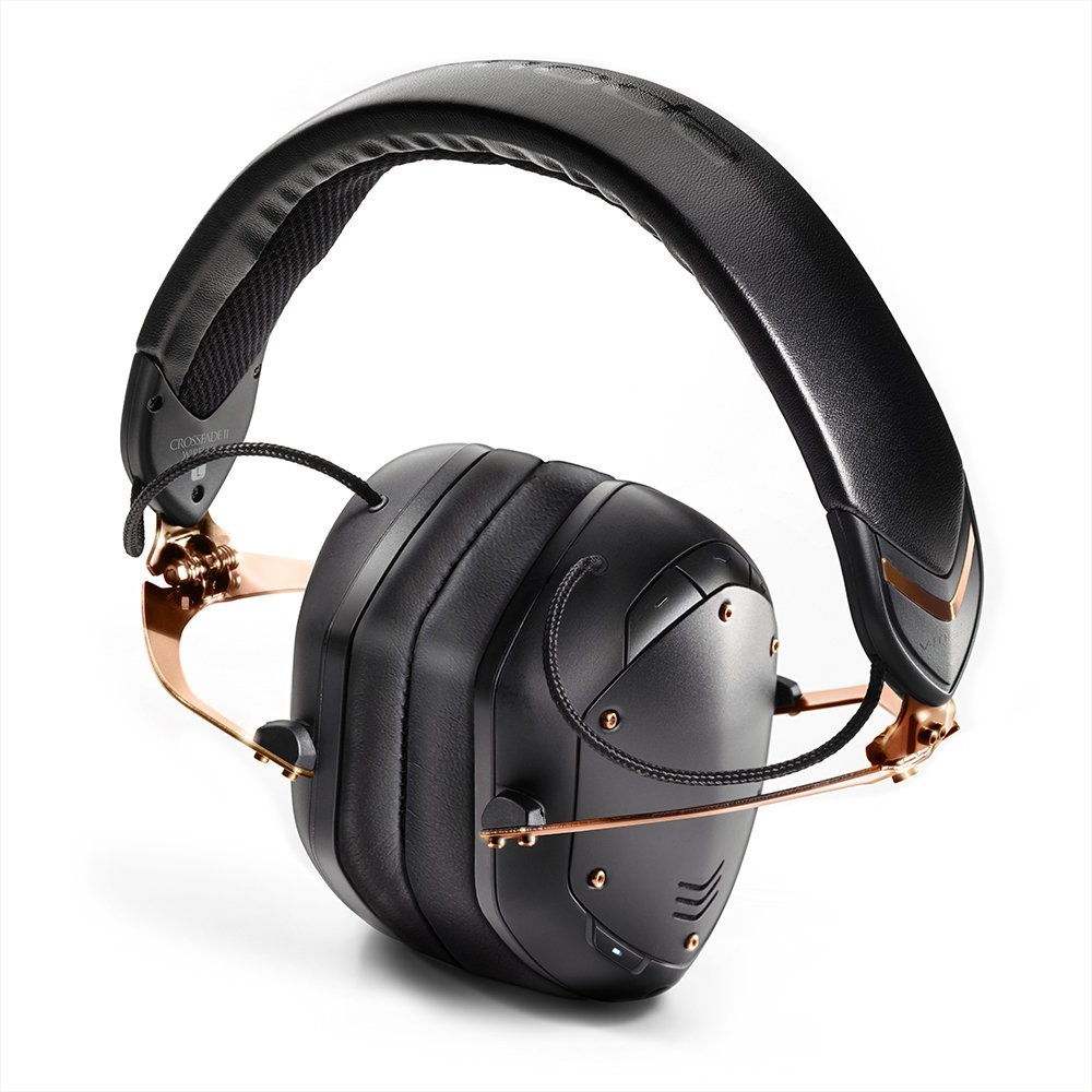 V-Moda Crossfade Wireless 2 Headphones - 50mm Drivers, 14 Hr Battery - Rose Gold Black - Image 2