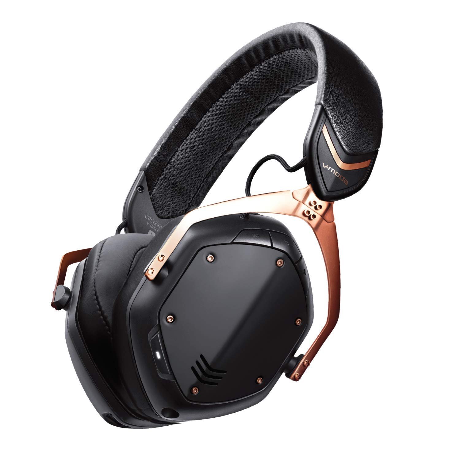 V-Moda Crossfade Wireless 2 Headphones - 50mm Drivers, 14 Hr Battery - Rose Gold Black - Image 3