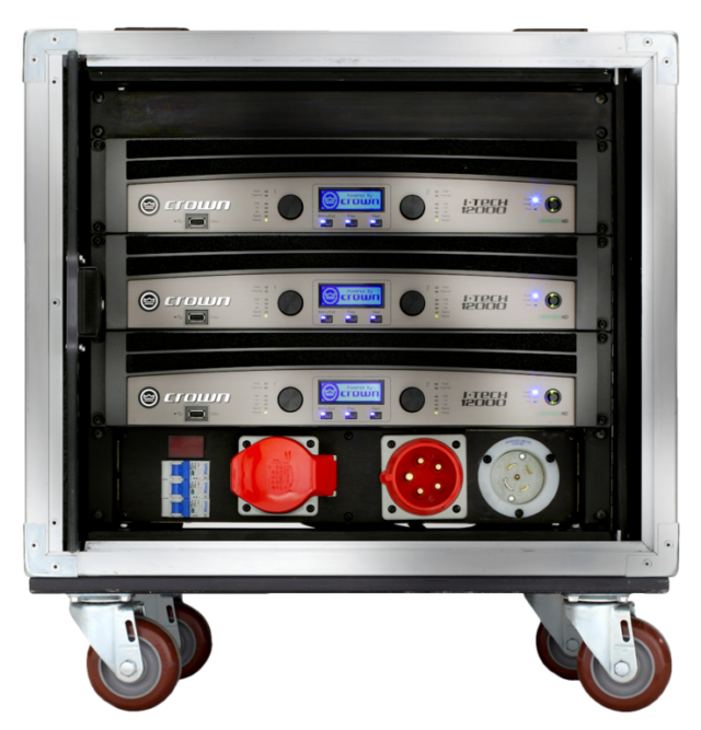 Crown VRack 12000HD Amplifier Rack with Power Distribution White