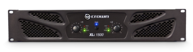 Crown XLI 1500 2-Channel 450W Power Amplifier for Musicians and DJs