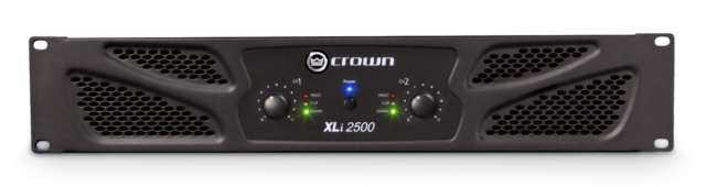 Crown XLi2500 2-Channel 750W Power Amplifier for Musicians and DJs