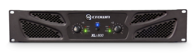Crown XLi800 2-Channel 300W Power Amplifier for Musicians and Venues