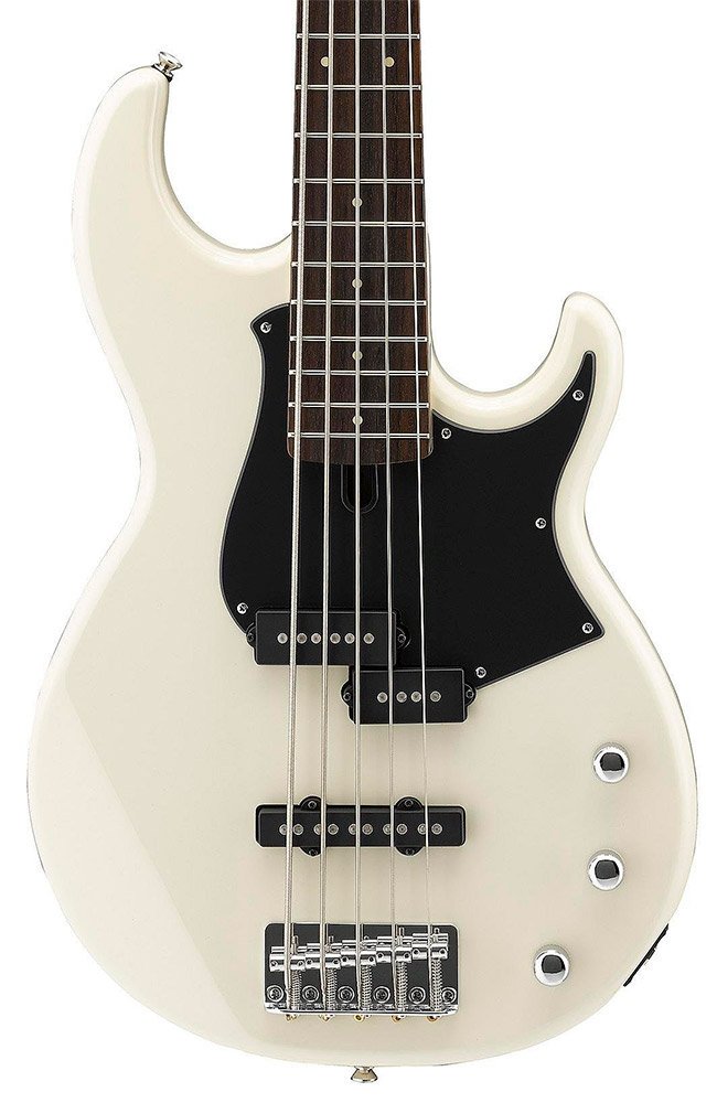 Yamaha 5-String Bass Guitar BB235 VW Alder/Maple Body in Vintage White - Image 2