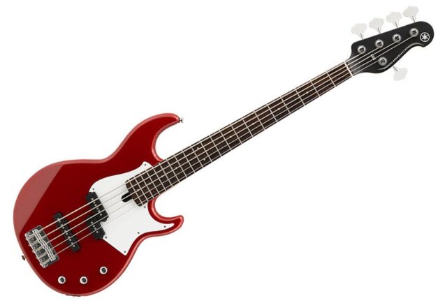 Yamaha BB235 5-String Electric Bass Guitar - Solid Alder - Raspberry Red