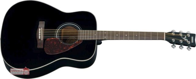 Yamaha Acoustic Guitar F370BL Black Dreadnought Spruce Top