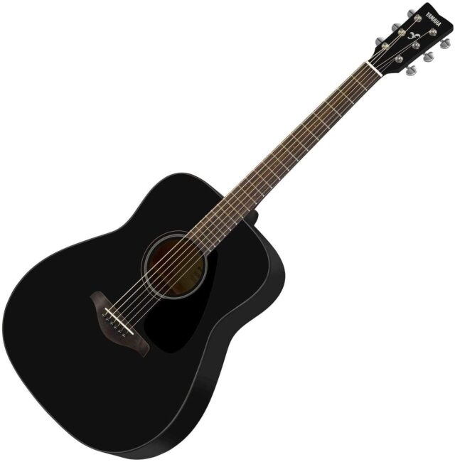 Yamaha Acoustic Guitar FG800 Solid Spruce Top Black Dreadnought