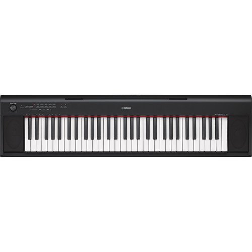 Yamaha NP-12B Piaggero 61-Key Portable Keyboard with Touch Response (Black)