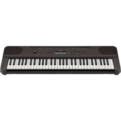 Yamaha Portable Keyboard PSR-E360 61-Key Touch-Sensitive, Dark Wood Finish