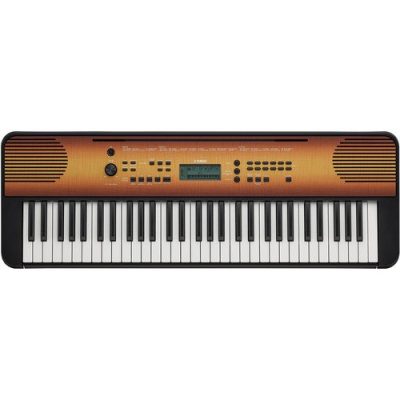 Yamaha Portable Keyboard PSR-E360MA 61-Key Touch-Sensitive Mahogany Wood