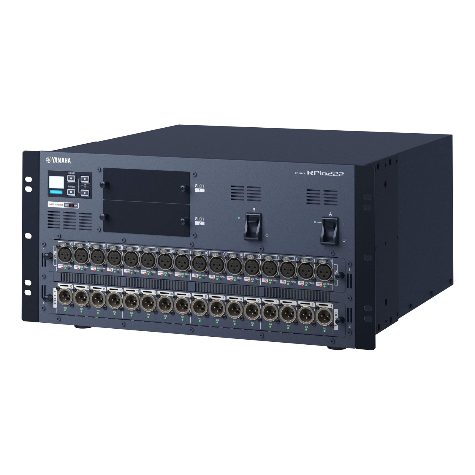Yamaha Audio Interface RPio222 with Dante Networking and Dual Power Supply