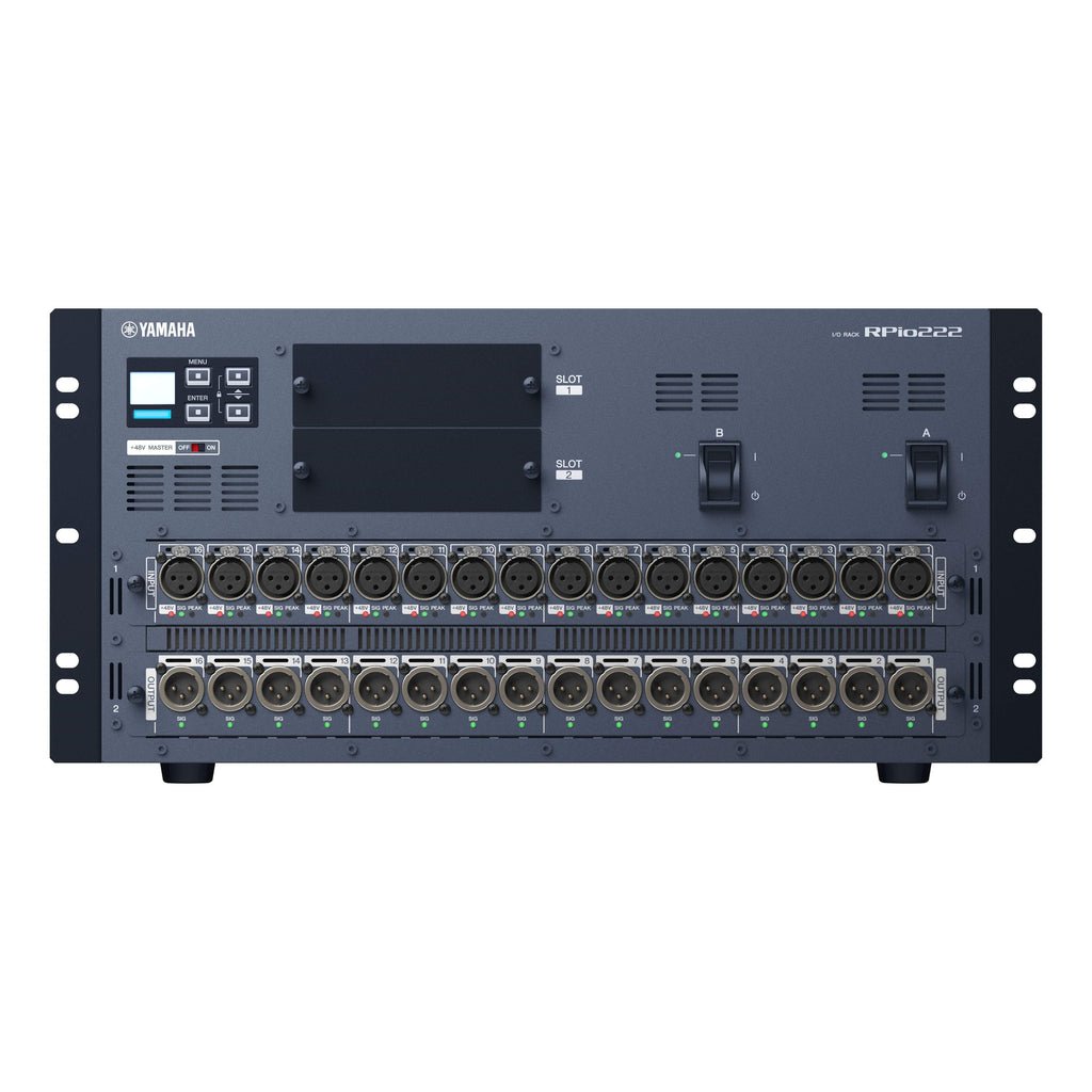 Yamaha Audio Interface RPio222 with Dante Networking and Dual Power Supply - Image 3