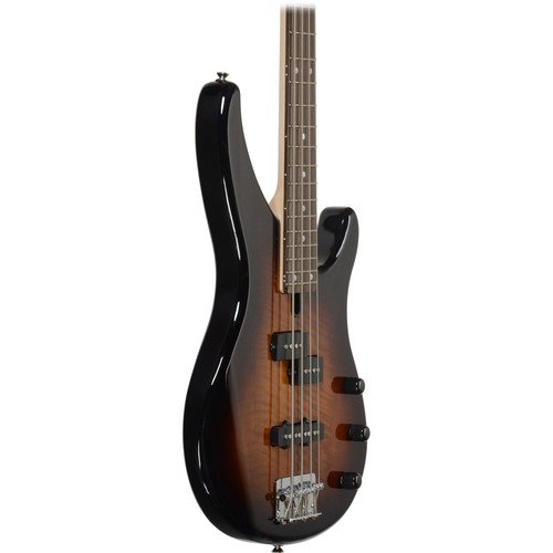 Yamaha Bass Guitar TRBX174EW Mahogany Flamed Mango Top - Tobacco Brown Sunburst - Image 2