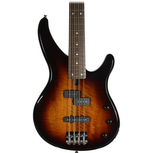 Yamaha Bass Guitar TRBX174EW Mahogany Flamed Mango Top - Tobacco Brown Sunburst - Image 3