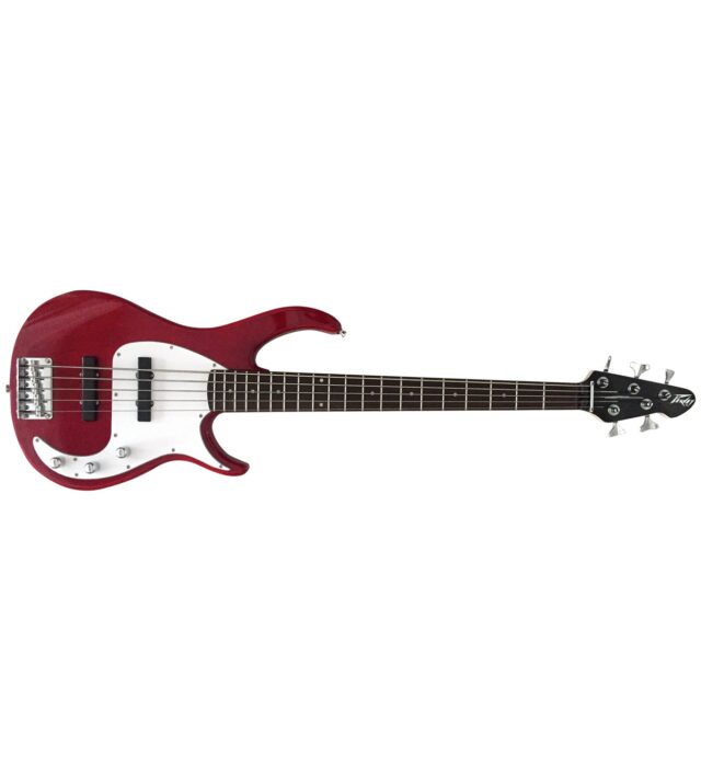 Peavey Milestone 5 String Electric Bass Guitar - Red