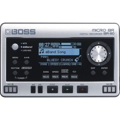 Boss MICRO BR BR-80 8-Track Digital Recorder with Stereo Mic