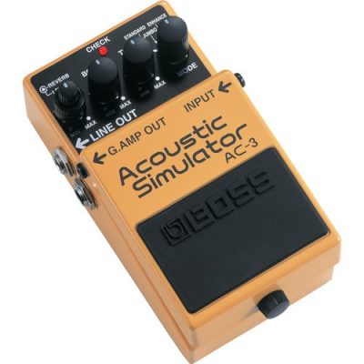 Boss Acoustic Simulator Pedal AC-3 with Reverb and Multiple Modes