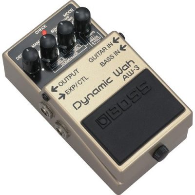 Boss Dynamic Wah Pedal AW-3 with Auto-Wah and Tap Tempo for Guitar and Bass