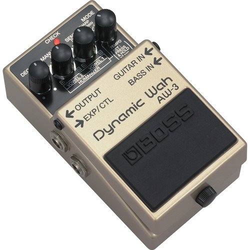 Boss Dynamic Wah Pedal AW-3 with Auto-Wah and Tap Tempo for Guitar and Bass