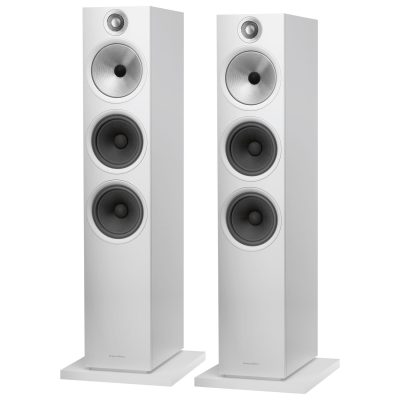 Bowers & Wilkins 603 S2 Anniversary Edition 3-Way HiFi Floorstanding Loudspeaker, White - Pair