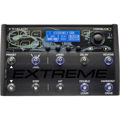 TC Helicon VoiceLive 3 Vocal & Guitar Effects Pedal with 10 Footswitches