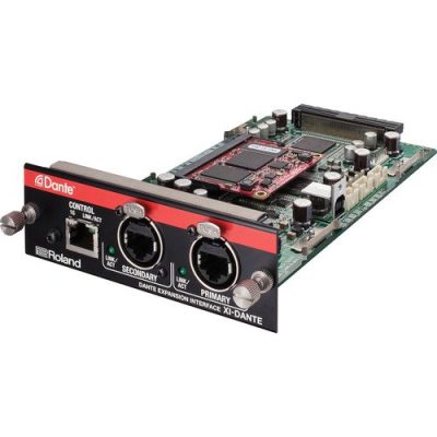 Roland XI-Dante Expansion Card for M-5000 & V-1200HD, 64-Channel Dante Audio