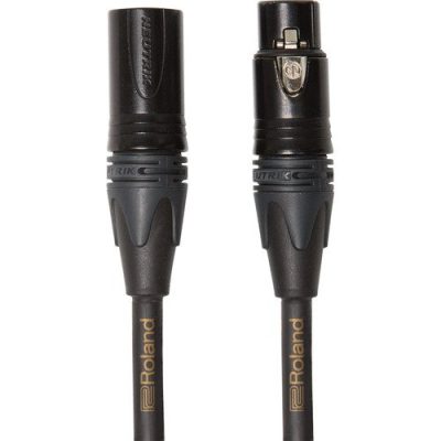 Roland Microphone Cable RMC-G10 10ft/3m Gold Series Neutrik Connectors