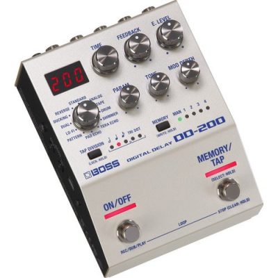 Boss DD-200 Digital Delay Pedal with 12 Modes and 96 kHz/32-Bit Processing for Guitarists