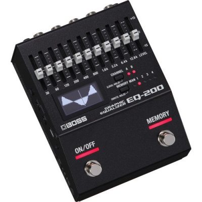 Boss Graphic Equalizer Pedal EQ-200 with 10 Bands for Guitar Bass Keyboard