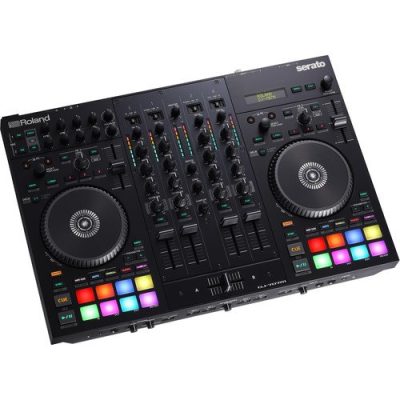 Roland DJ-707M 4-Channel DJ Controller with Serato DJ Pro and Dual USB Ports