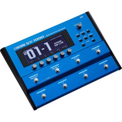 Boss Guitar Synthesizer SY-1000 with 32-Bit Processing and 3 Instrument Patches