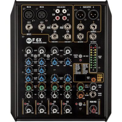 RCF F-6X 6-Channel Mixer with Multi-FX