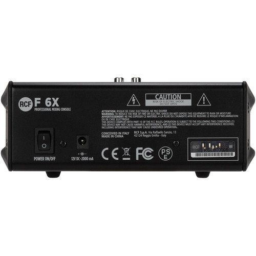 RCF F-6X 6-Channel Mixer with Multi-FX - Image 4