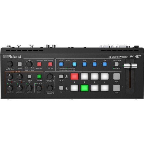 Roland V-1HD+ 4-Channel HD Video Switcher with 1080p Support and 14-Channel Audio Mixer - Image 2