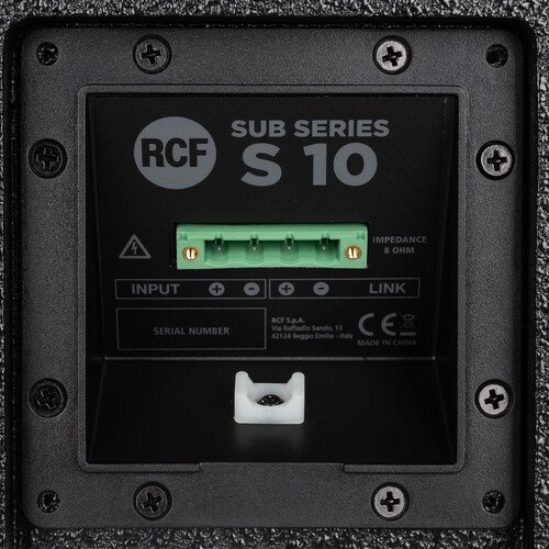 RCF S 10 Passive 10" Bass Reflex Subwoofer - Image 5