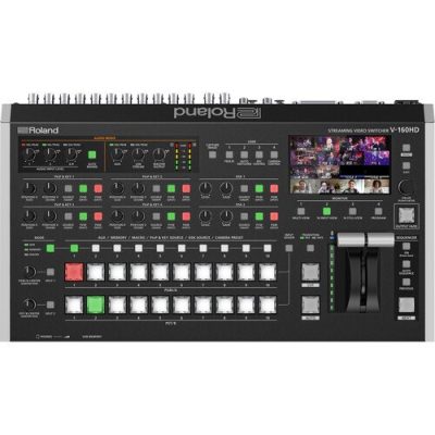 Roland V-160HD Streaming Video Switcher with 8 SDI/HDMI Inputs and USB-C