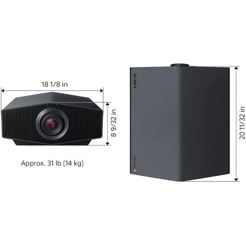 Sony VPL-XW5000 2000-Lumen 4K UHD Home Theater Laser SXRD Projector (Black) - Image 2