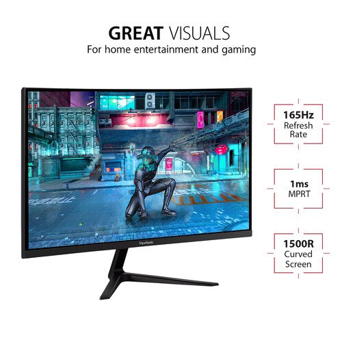 ViewSonic VX2718-PC-MHD 27" 16:9 165 Hz Curved LCD Gaming Monitor - Image 2