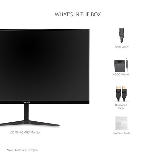 ViewSonic VX2718-PC-MHD 27" 16:9 165 Hz Curved LCD Gaming Monitor - Image 7