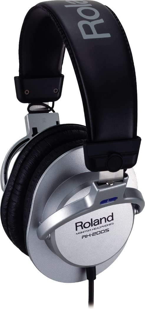 Roland RH-200S Closed-Back Monitor Headphones with 40mm Drivers (Silver)