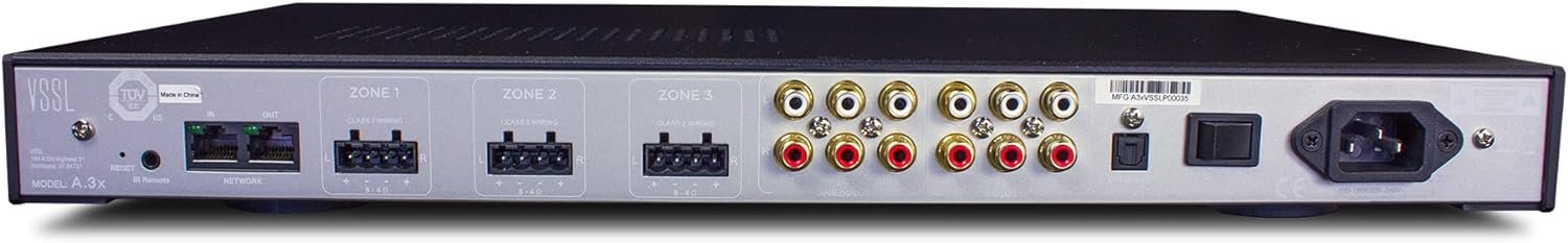 VSSL A.3X 6-Channel, 3 Zone, Audio Streaming Amplifier, Compatible with AirPlay 2, Chromecast, Amazon Alexa, Spotify Connect, Bluetooth - Image 5