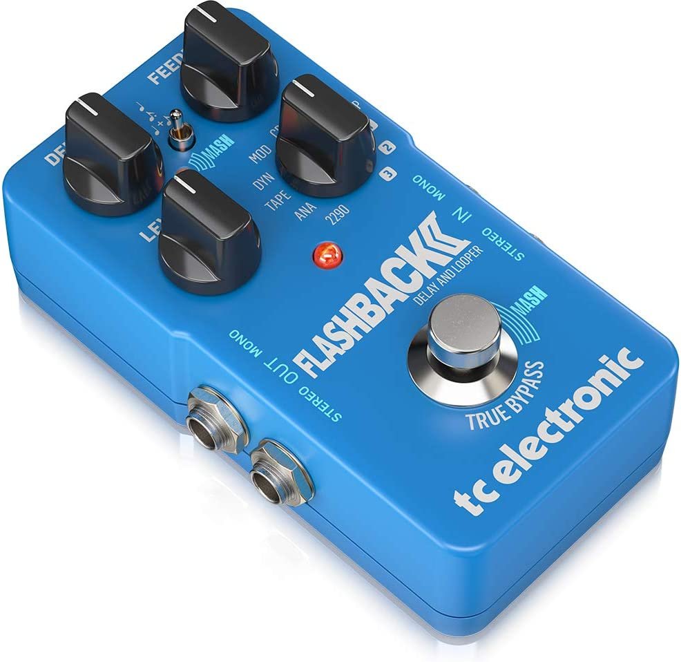 TC Helicon Flashback Delay & Looper Stompbox with 8 Delay Types & 40s Looper - Image 2