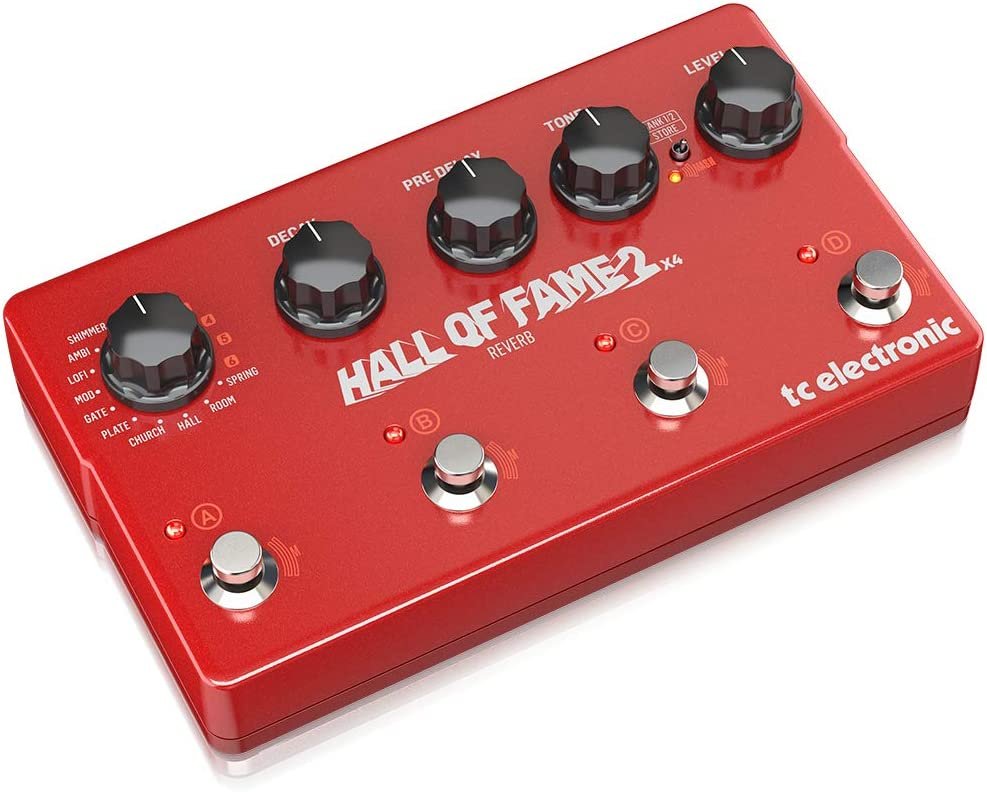 TC Helicon Hall of Fame 2x4 Reverb Pedal with 4 MASH Switches and Shimmer Effect - Image 2