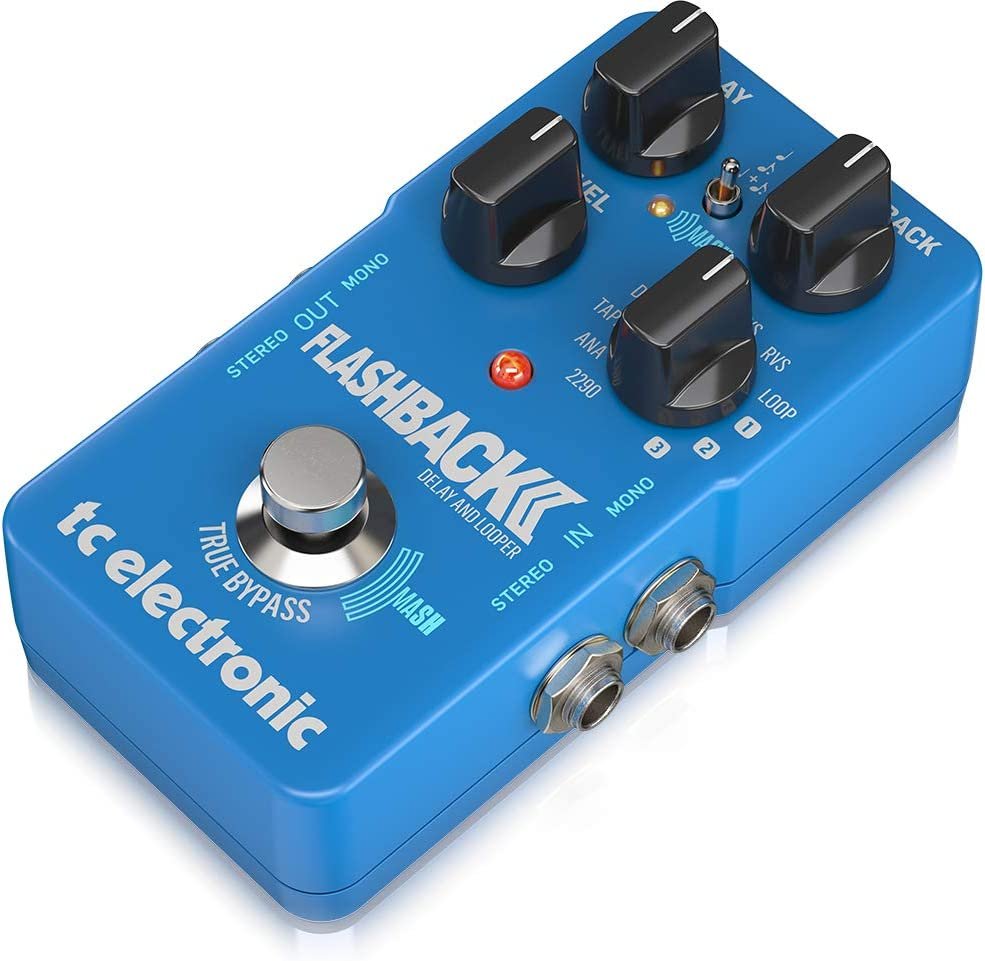 TC Helicon Flashback Delay & Looper Stompbox with 8 Delay Types & 40s Looper - Image 3