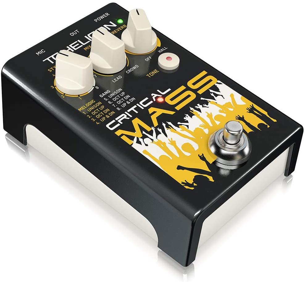 TC Helicon Critical Mass Vocal Effects Pedal with Reverb and Adaptive Tone - Image 2