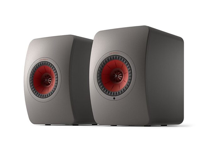 KEF LS50 Wireless II Active Bookshelf Speaker Grey - Pair