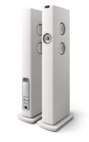 KEF LS60 All-In-One Hi-Fi Wireless Active Floor Standing Speaker White - Pair