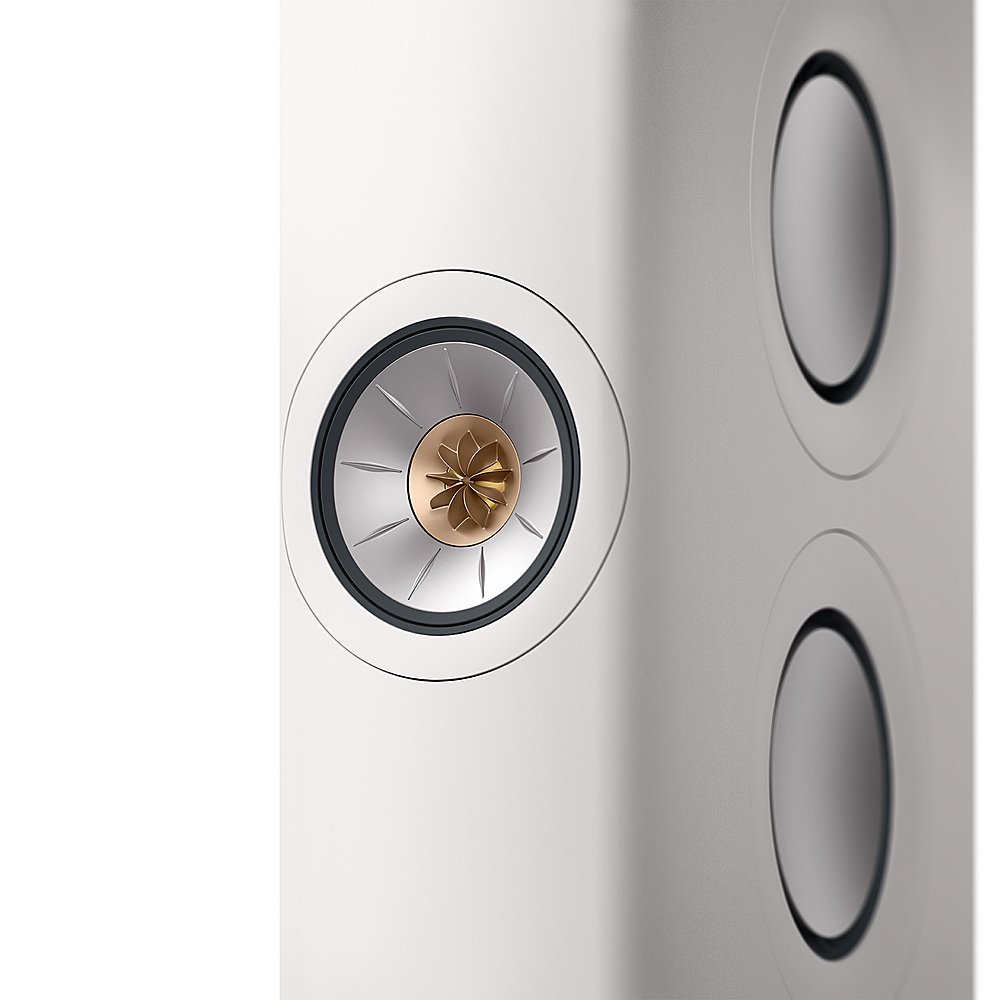 KEF LS60 All-In-One Hi-Fi Wireless Active Floor Standing Speaker White - Pair - Image 4